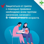 Вакцинопрофилактика гриппа — первоочередное правило сохранения здоровья в осенне-зимний период
